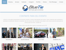Tablet Screenshot of bluetie.com.br